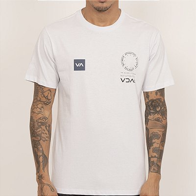 Camiseta RVCA VA Mark2 SM27 Masculina Branco