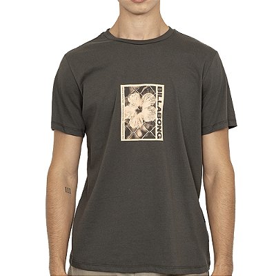 Camiseta Billabong Link SM27 Masculina Marrom Escuro