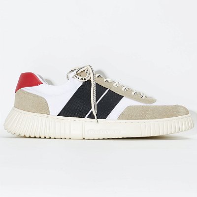 Tênis Osklen ARPX Laces Straps Masculino Branco/Preto/Carmim