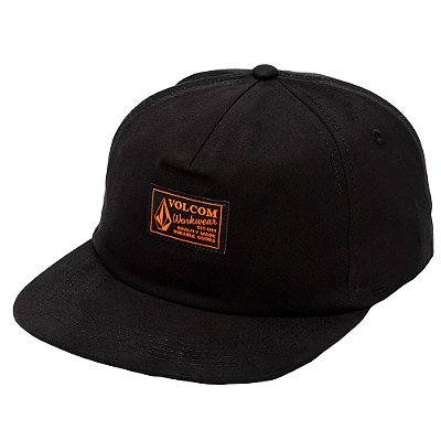 Boné Volcom Aba Reta Workwear SM27 Preto