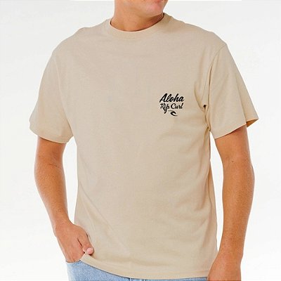 Camiseta Rip Curl Hawaii Hula SM27 Masculina Khaki
