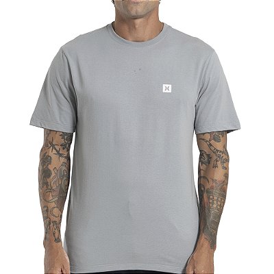 Camiseta Hurley Mini Icon Oversize SM27 Masculina Cinza
