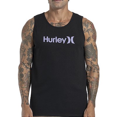 Regata Hurley O&O Solid Oversize SM27 Masculina Preto