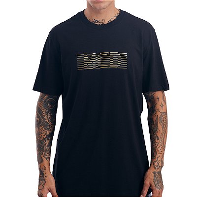 Camiseta MCD Lenticular Dourado SM27 Masculina Preto