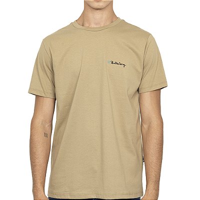 Camiseta Billabong Making Tracks SM27 Masculina Bege