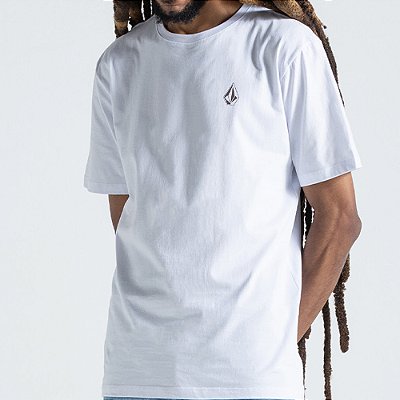 Camiseta Volcom Skidder Oversize SM27 Masculina Branco