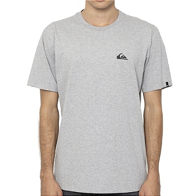 Camiseta Quiksilver Mini Omni Logo SM27 Masculina Cinza