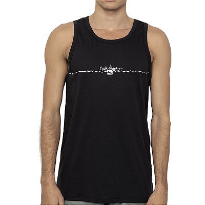 Regata Quiksilver Spash Lines SM27 Masculina Preto