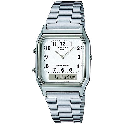 Relógio Casio Vintage AQ-230A-7BMQ Prata