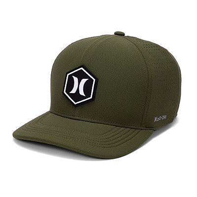 Boné Hurley Aba Curva Hexa SM27 Militar
