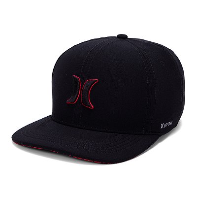 Boné Hurley Aba Curva Outline SM27 Preto