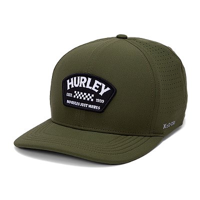 Boné Hurley Aba Curva No Rules SM27 Militar