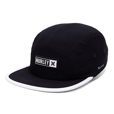 Boné Hurley Aba Reta Five Square SM27 Preto