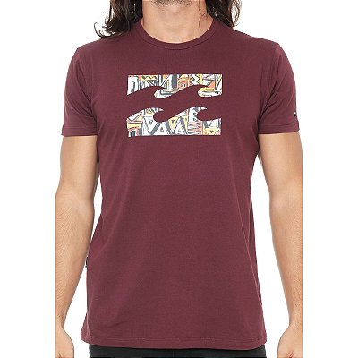 Camiseta Billabong Access Border IV Vinho