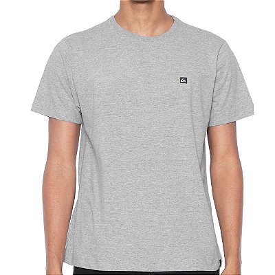 Camiseta Quiksilver Slim Transfer Cinza