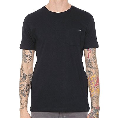 Camiseta RVCA Basic Pocket Preta