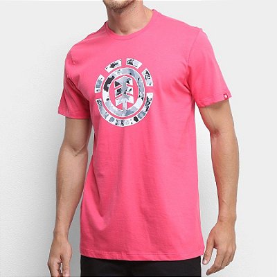 Camiseta Element Multi Icon Rosa