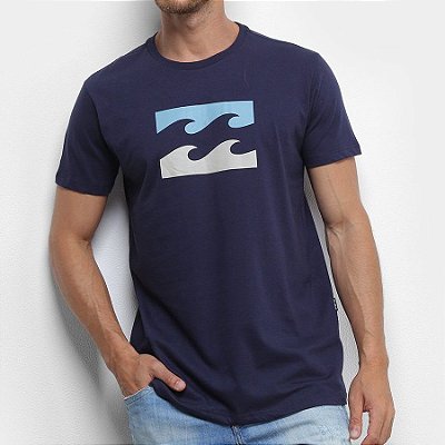 Camiseta Billabong Team Wave Azul Marinho