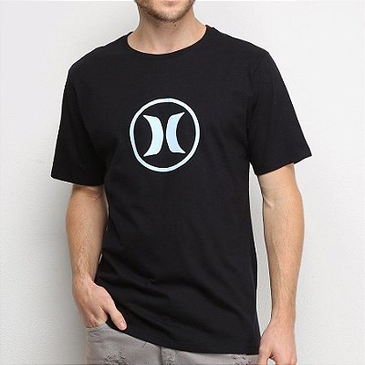 Camiseta Hurley Silk Circle Icon Preta