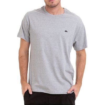 Camiseta Quiksilver Chest Embroidery Cinza