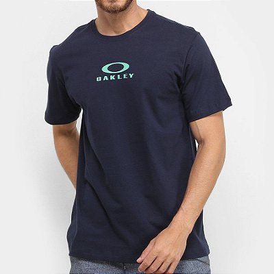 Camiseta Oakley Bark New Azul Marinho