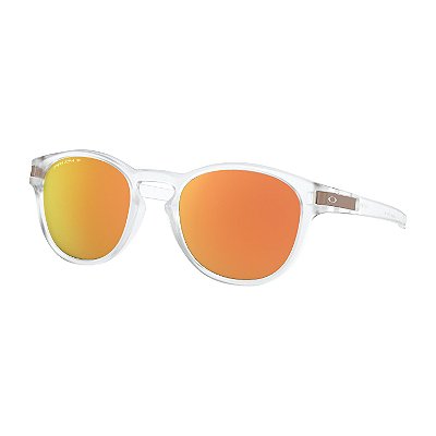 Óculos de Sol Oakley Latch Matte Clear W/ Prizm Rose Gold Polarized