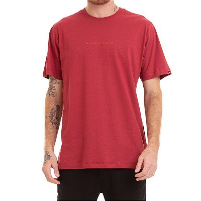 Camiseta Quiksilver Night Tract Vermelha