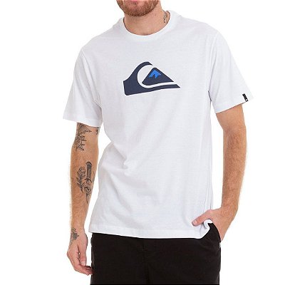 Camiseta Quiksilver Comp Logo Branca