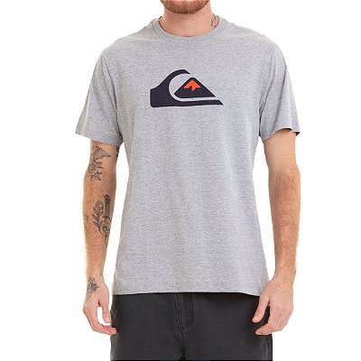 Camiseta Quiksilver Comp Logo Cinza