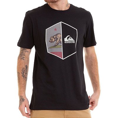 Camiseta Quiksilver California Shield Preta