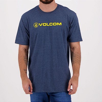 Camiseta Volcom Silk Crisp Euro Azul Mescla