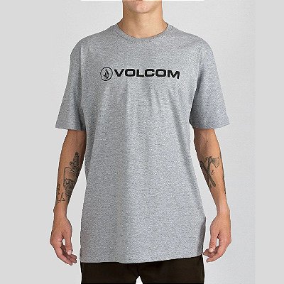 Camiseta Volcom Silk Crisp Euro Cinza