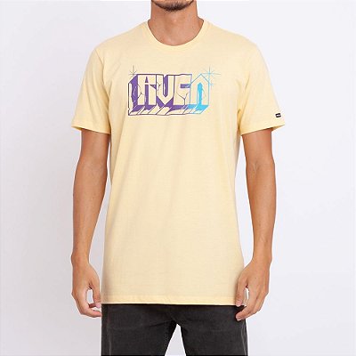 Camiseta RVCA Written Amarela