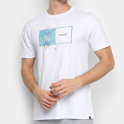 Camiseta Hurley Silk Sig Zane Kalaukoa Branco