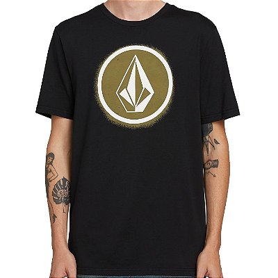 Camiseta Volcom Silk Spray Stone Preta