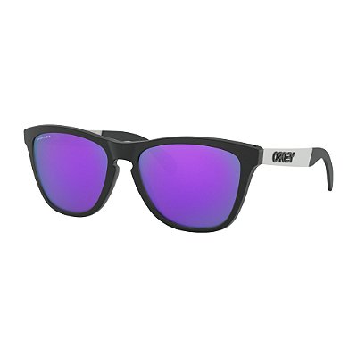 Óculos de Sol Oakley Frogskins Mix Matte Black W/ Prizm Violet