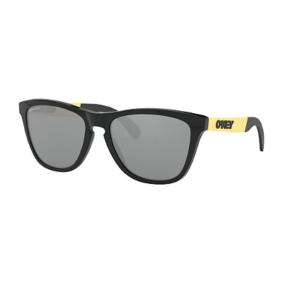 Óculos de Sol Oakley Frogskins Mix Polished Black Gold W/ Prizm Black Iridium