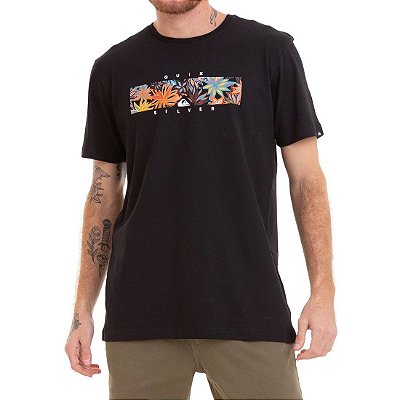 Camiseta Quiksilver Box Heat Preto