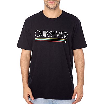 Camiseta Quiksilver Jamaica Log Preto