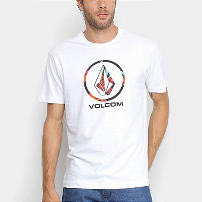 Camiseta Volcom Silk Pattern Fill Branca