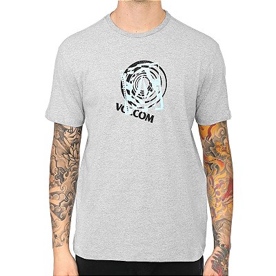 Camiseta Volcom Silk Over Cinza Mescla