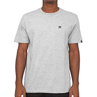 Camiseta Quiksilver Transfer Cinza Claro Mescla