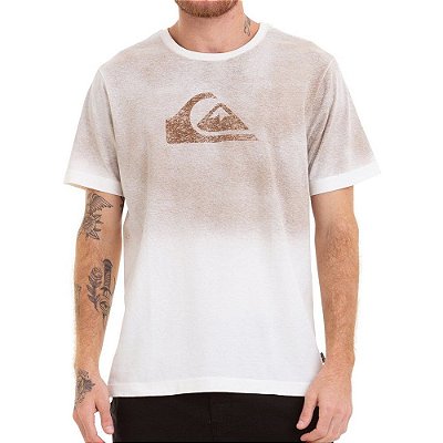 Camiseta Quiksilver Especial Degra Logo Bege