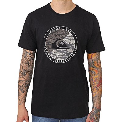 Camiseta Quiksilver Camo Board Preto