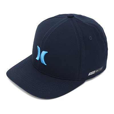 Boné Hurley Aba Curva Icon Dri Fit Azul Marinho