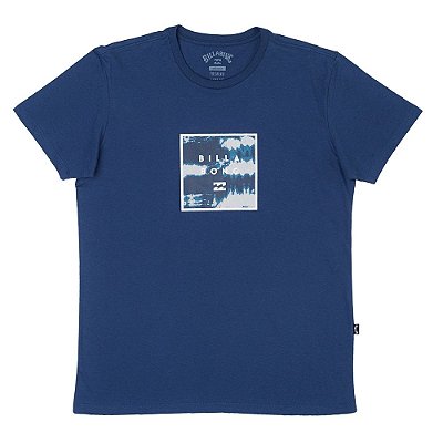 Camiseta Billabong Stacked Fill Azul Escuro