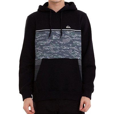 Moletom Quiksilver Fechado Psyco Preto