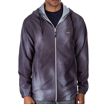 Jaqueta Oakley Blur Storm Windbreaker Masculina Preto/Cinza