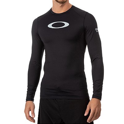 Rashguard Oakley Blade Pro Manga Longa Masculina Preto