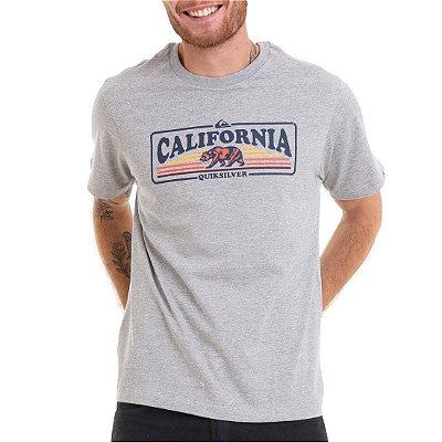 Camiseta Quiksilver CA Sunshine Masculina Cinza